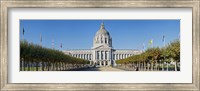 Facade of the Historic City Hall near the Civic Center, San Francisco, California, USA Fine Art Print