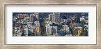 Aerial view of buildings in a city, Russian Hill, Lombard Street and Crookedest Street, San Francisco, California, USA Fine Art Print