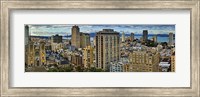 Buildings in a city looking over Pacific Heights from Nob Hill, San Francisco, California, USA 2011 Fine Art Print