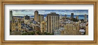 Buildings in a city looking over Pacific Heights from Nob Hill, San Francisco, California, USA 2011 Fine Art Print