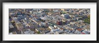 Aerial view of colorful houses near Washington Square and Columbus Avenue, San Francisco, California, USA Fine Art Print