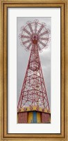 Parachute Jump Tower along Riegelmann Boardwalk, Long Island, Coney Island, New York City, New York State, USA Fine Art Print