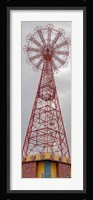 Parachute Jump Tower along Riegelmann Boardwalk, Long Island, Coney Island, New York City, New York State, USA Fine Art Print