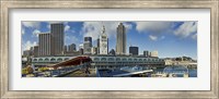 Ferry terminal with skyline at port, Ferry Building, The Embarcadero, San Francisco, California, USA 2011 Fine Art Print