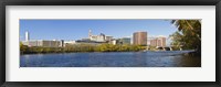 Buildings at the waterfront, Connecticut River, Hartford, Connecticut, USA 2011 Fine Art Print