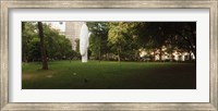 Large head sculpture in a park, Madison Square Park, Madison Square, Manhattan, New York City, New York State, USA Fine Art Print