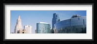 Low angle view of downtown skyline, Sprint Center, Kansas City, Missouri, USA Fine Art Print