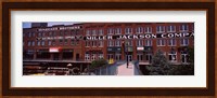 Bricktown Mercantile building along the Bricktown Canal, Bricktown, Oklahoma City, Oklahoma, USA Fine Art Print