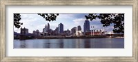 City at the waterfront, Ohio River, Cincinnati, Hamilton County, Ohio Fine Art Print