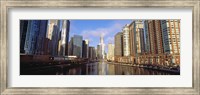 Skyscraper in a city, Trump Tower, Chicago, Cook County, Illinois, USA Fine Art Print