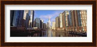 Skyscraper in a city, Trump Tower, Chicago, Cook County, Illinois, USA Fine Art Print
