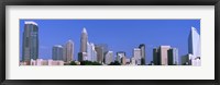 City skyline, Charlotte, Mecklenburg County, North Carolina, USA Fine Art Print