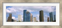 Low angle view of skyscrapers, Houston, Texas, USA Fine Art Print