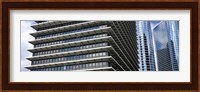 Low angle view of buildings in a city, ExxonMobil Building, Chevron Building, Houston, Texas, USA Fine Art Print