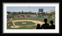Spectator watching a baseball match at stadium, Raley Field, West Sacramento, Yolo County, California, USA Fine Art Print