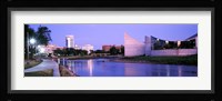 Buildings at the waterfront, Arkansas River, Wichita, Kansas, USA Fine Art Print