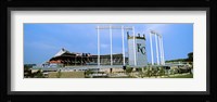 Baseball stadium in a city, Kauffman Stadium, Kansas City, Missouri Framed Print