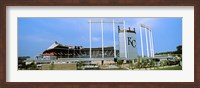 Baseball stadium in a city, Kauffman Stadium, Kansas City, Missouri Fine Art Print