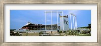 Baseball stadium in a city, Kauffman Stadium, Kansas City, Missouri Fine Art Print