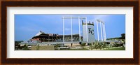 Baseball stadium in a city, Kauffman Stadium, Kansas City, Missouri Fine Art Print