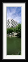 Building at the waterfront, Qwest Building, Omaha, Nebraska, USA Fine Art Print