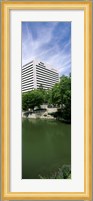 Building at the waterfront, Qwest Building, Omaha, Nebraska, USA Fine Art Print