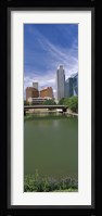 Buildings at the waterfront, Omaha, Nebraska (vertical) Fine Art Print