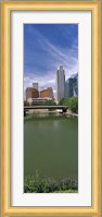 Buildings at the waterfront, Omaha, Nebraska (vertical) Fine Art Print