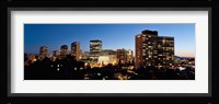 Skyline at dusk, Oakland, California Fine Art Print