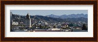 High angle view of Beverly Hills, West Hollywood, Hollywood Hills, California Fine Art Print