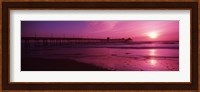 San Diego Pier at dusk, San Diego, California Fine Art Print