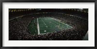 Spectators in an American football stadium, Hubert H. Humphrey Metrodome, Minneapolis, Minnesota, USA Fine Art Print