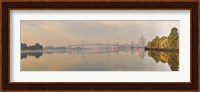 Bridge across a river, Benjamin Franklin Bridge, Delaware River, Philadelphia, Pennsylvania, USA Fine Art Print