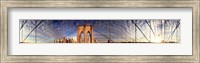 Details of the Brooklyn Bridge, New York City, New York State, USA Fine Art Print