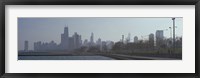 Lakefront skyline at misty morning, Chicago, Cook County, Illinois, USA Fine Art Print