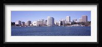 Skyscrapers in a lake, Lake Merritt, Oakland, California, USA Fine Art Print