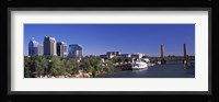 Downtown and Tower Bridge, Sacramento, CA, USA Fine Art Print