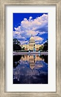 Government building on the waterfront, Capitol Building, Washington DC Fine Art Print
