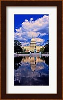 Government building on the waterfront, Capitol Building, Washington DC Fine Art Print