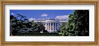 Facade of the government building, White House, Washington DC, USA Fine Art Print