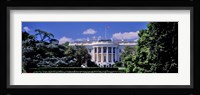 Facade of the government building, White House, Washington DC, USA Fine Art Print