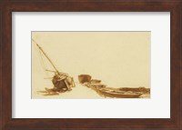 Boats on Shore and in Water Fine Art Print
