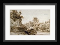A Wooded Landscape Fine Art Print