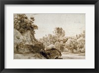 A Wooded Landscape Fine Art Print