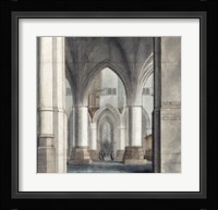 The Choir and North Ambulatory of the Church of Saint Bavo Fine Art Print