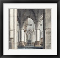 The Choir and North Ambulatory of the Church of Saint Bavo Fine Art Print