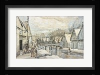 A Street in Jisp on a Winter's Day Fine Art Print