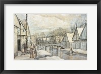 A Street in Jisp on a Winter's Day Fine Art Print