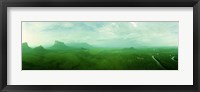 Aerial View Of Green Misty Landscape, Autana Tepuy, Venezuela Fine Art Print
