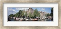 Netherlands, Amsterdam, intersecting channels Fine Art Print